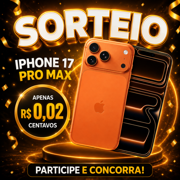 Sorteio de um Iphone17 pro max